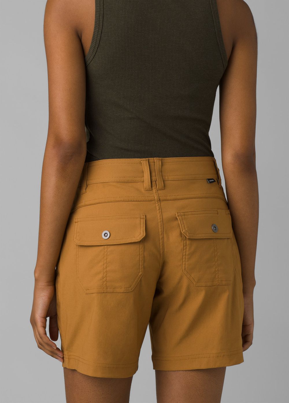 Brown Women's PrAna Halle II Shorts | 37216-RPQN