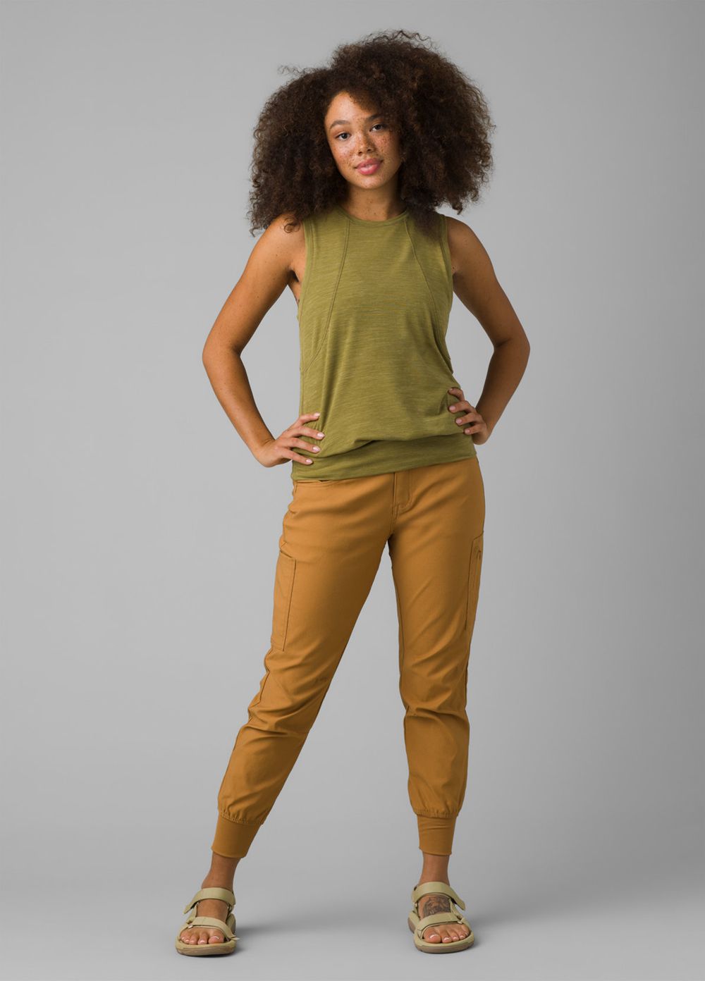 Brown Women's PrAna Halle Jogger II Pants | 82963-YTHK