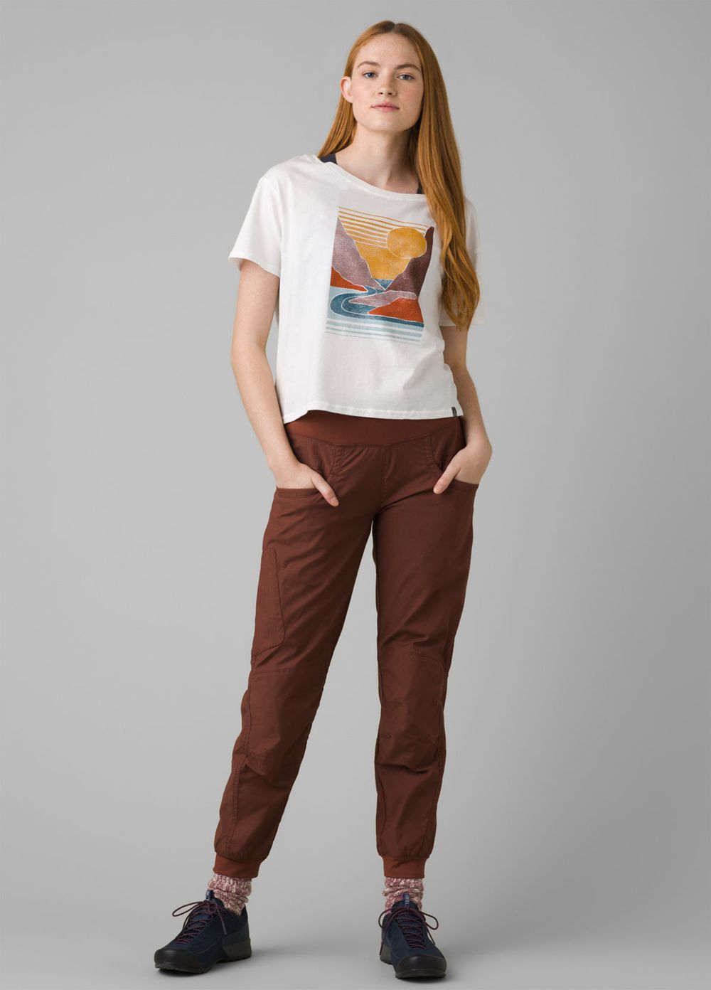 Brown Women's PrAna Kanab Pants | 15789-ZPTX