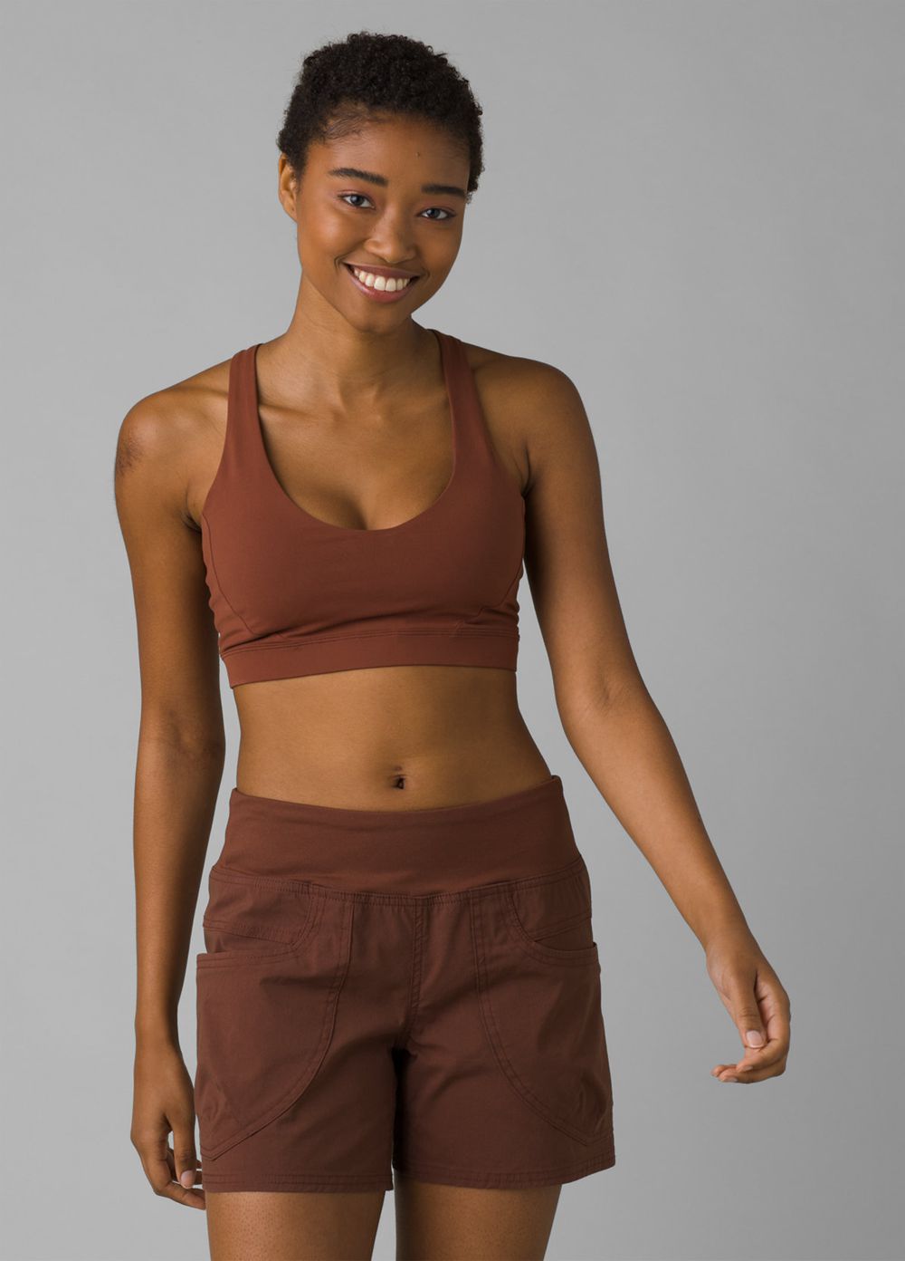 Brown Women\'s PrAna Kanab Shorts | 24187-OJBC