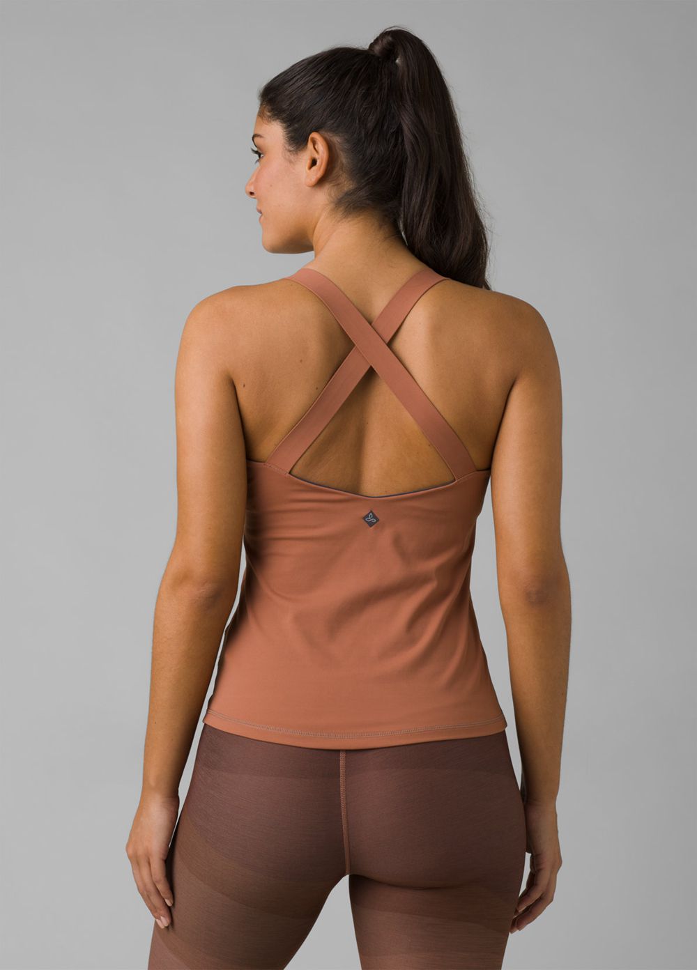 Brown Women's PrAna Layna Tank Top | 83412-UPNR