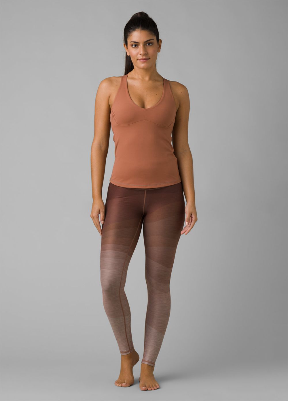 Brown Women's PrAna Layna Tank Top | 83412-UPNR