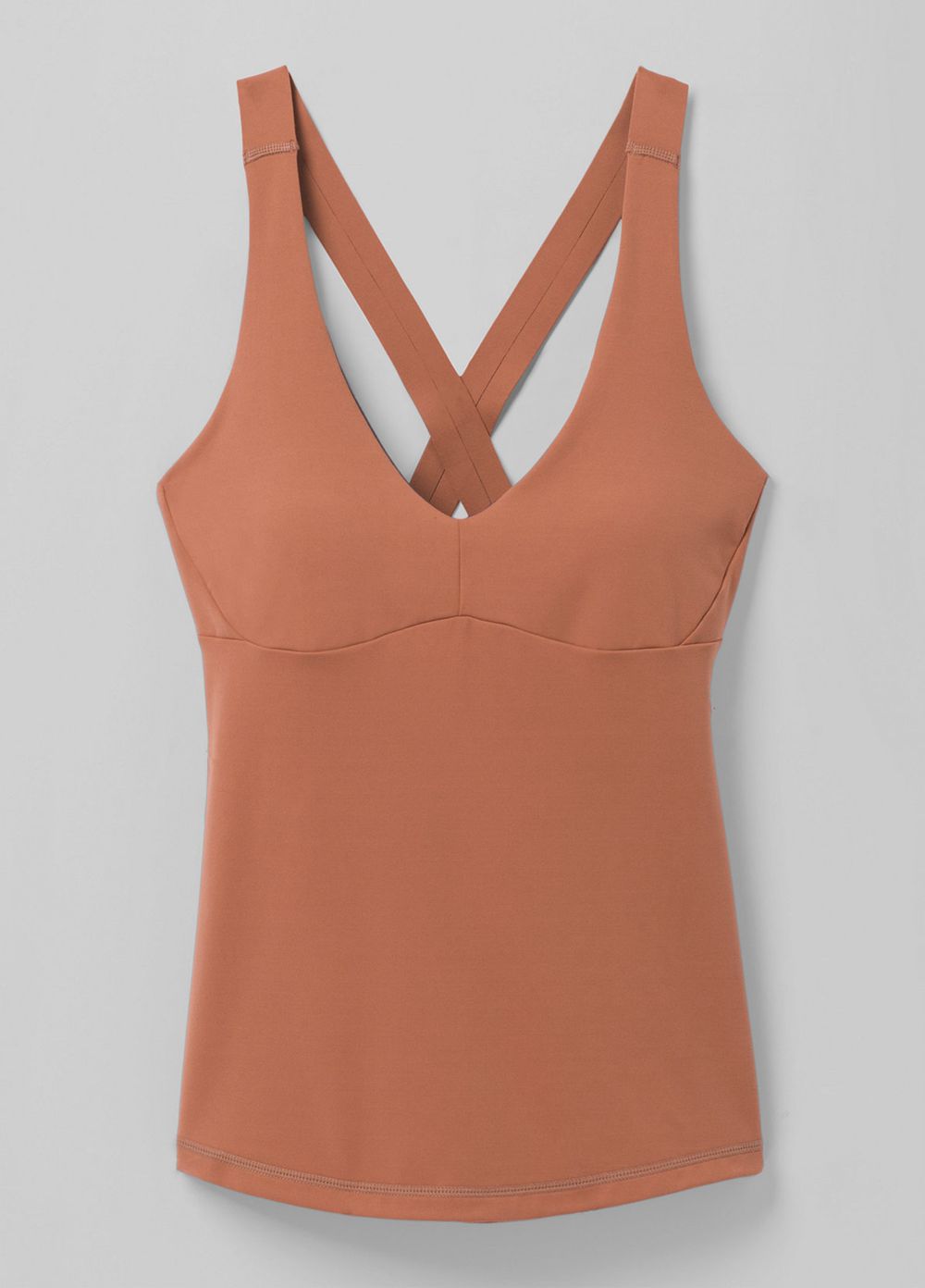 Brown Women's PrAna Layna Tank Top | 83412-UPNR