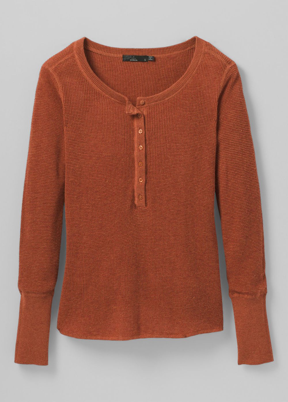 Brown Women's PrAna Milani Henley Sweaters | 56082-DXFH