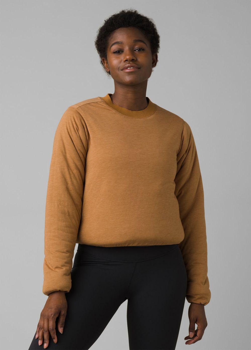 Brown Women's PrAna Polar Escape Sweatshirt | 15846-EBPY