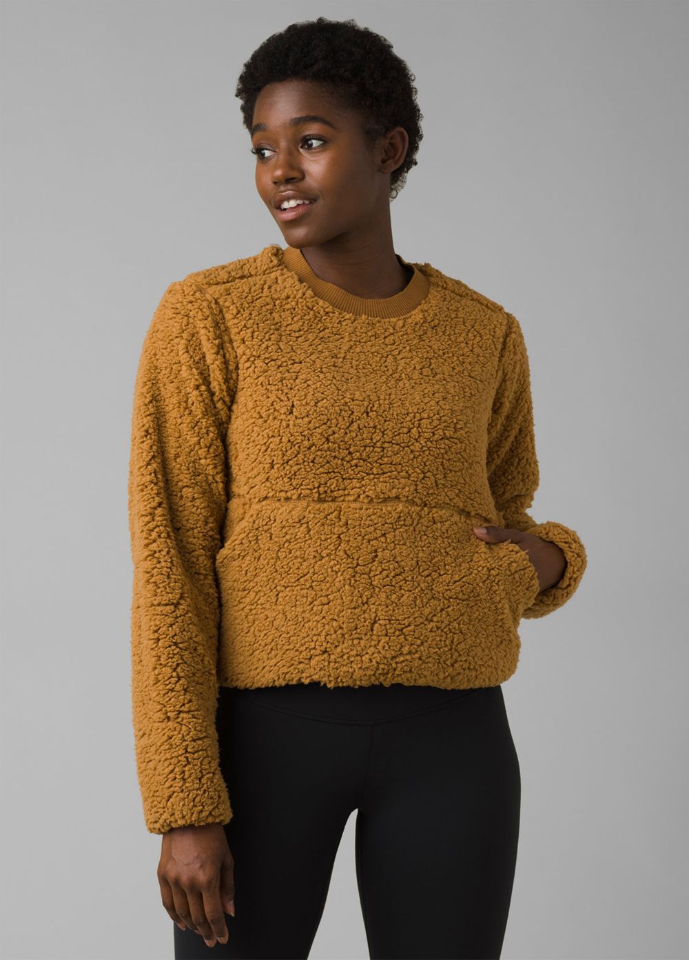 Brown Women\'s PrAna Polar Escape Sweatshirt | 15846-EBPY