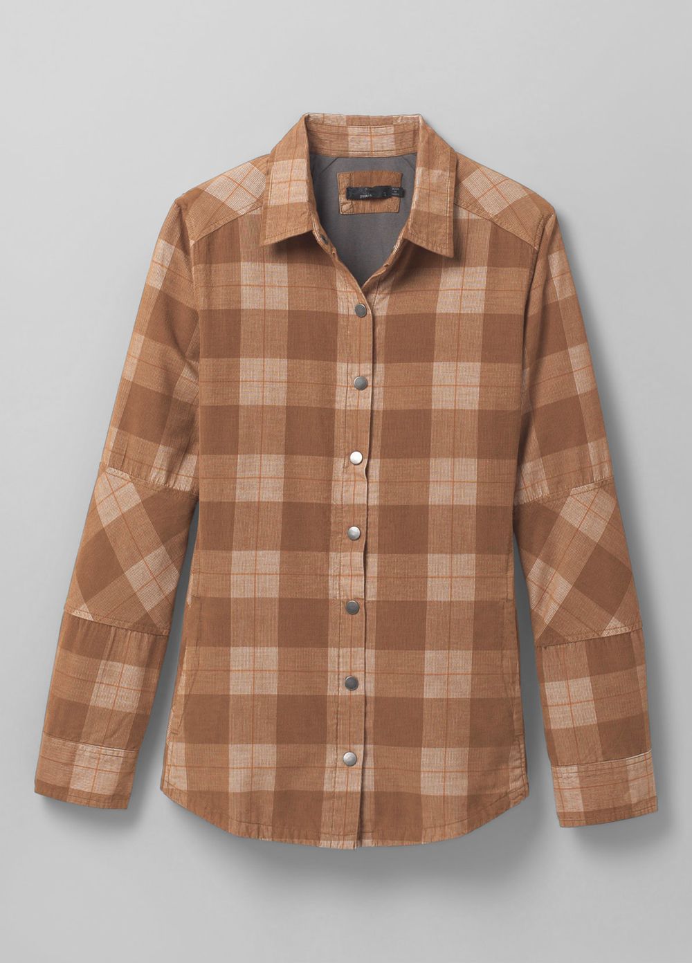 Brown Women's PrAna Porter Park Shirts | 09682-PHWY