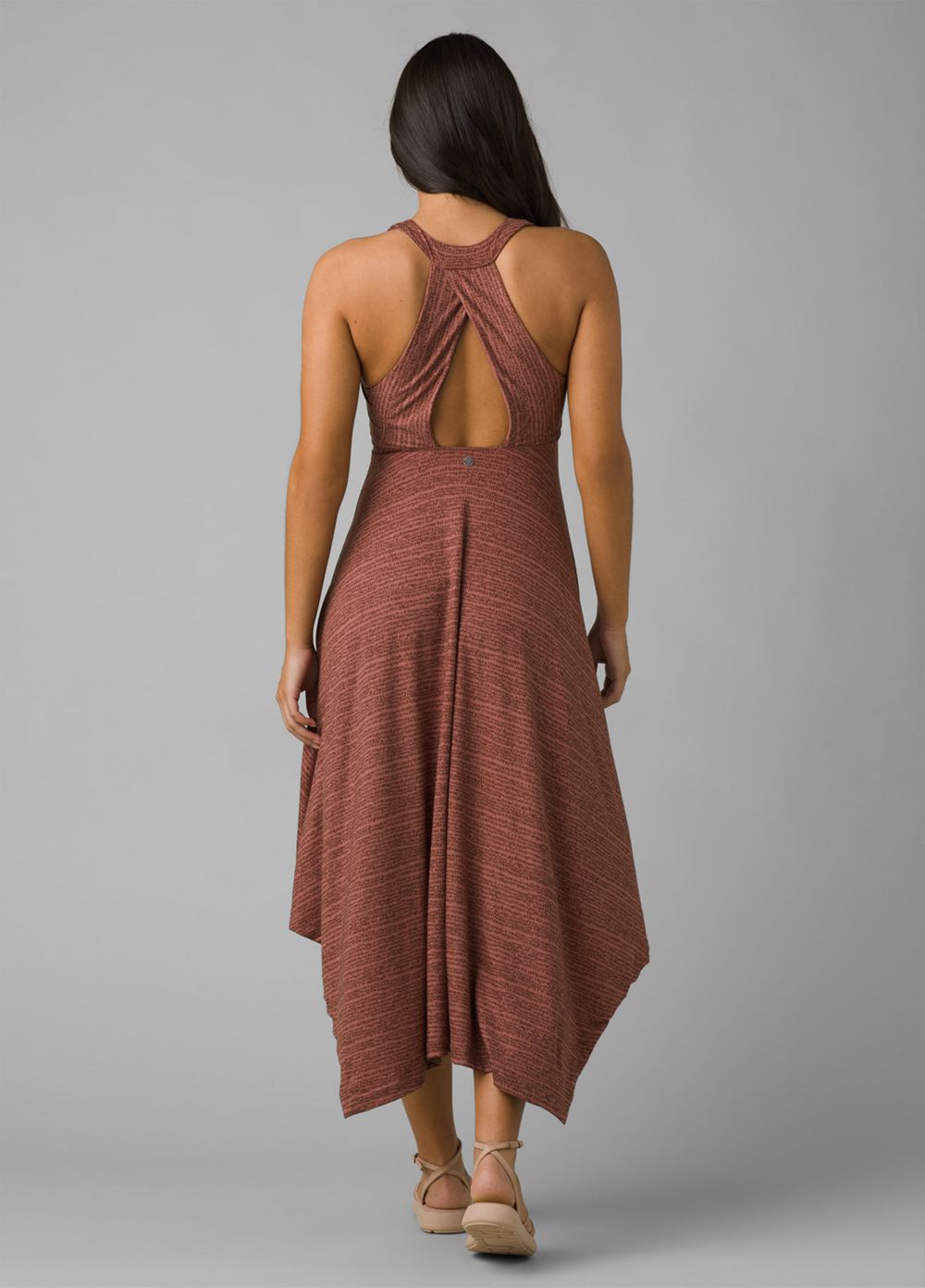 Brown Women's PrAna Saxon Dresses | 26871-HTDC