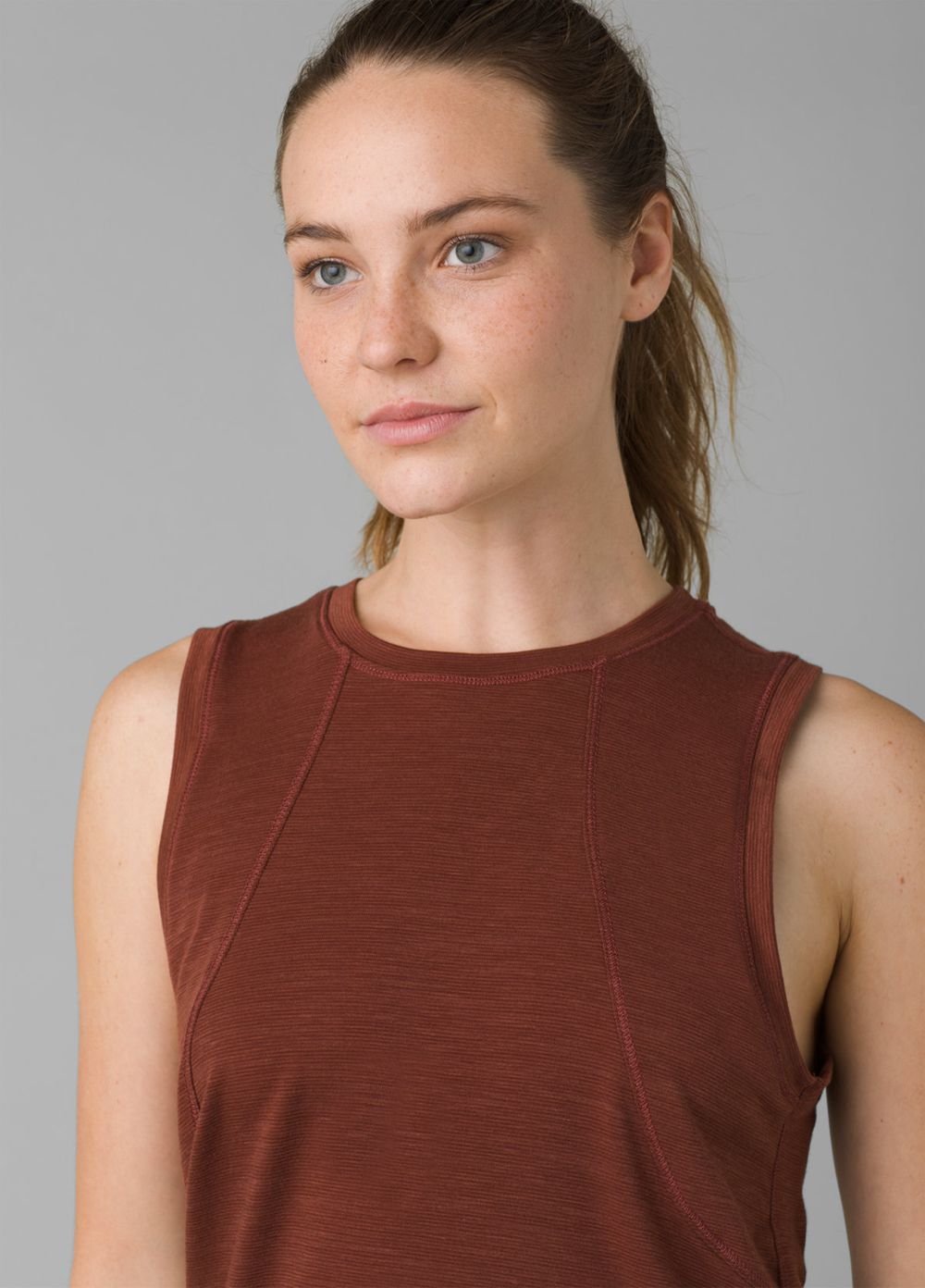 Brown Women's PrAna Sol Protect Tank Top | 08265-AGVY