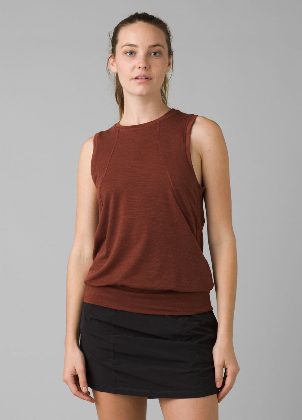 Brown Women\'s PrAna Sol Protect Tank Top | 08265-AGVY