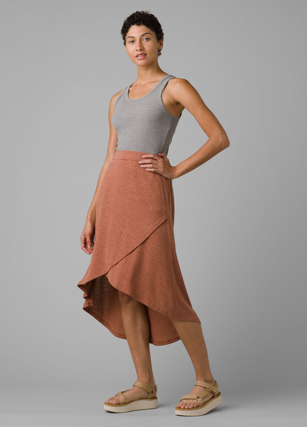 Brown Women\'s PrAna Tidal Wave Skirts | 32894-YQST