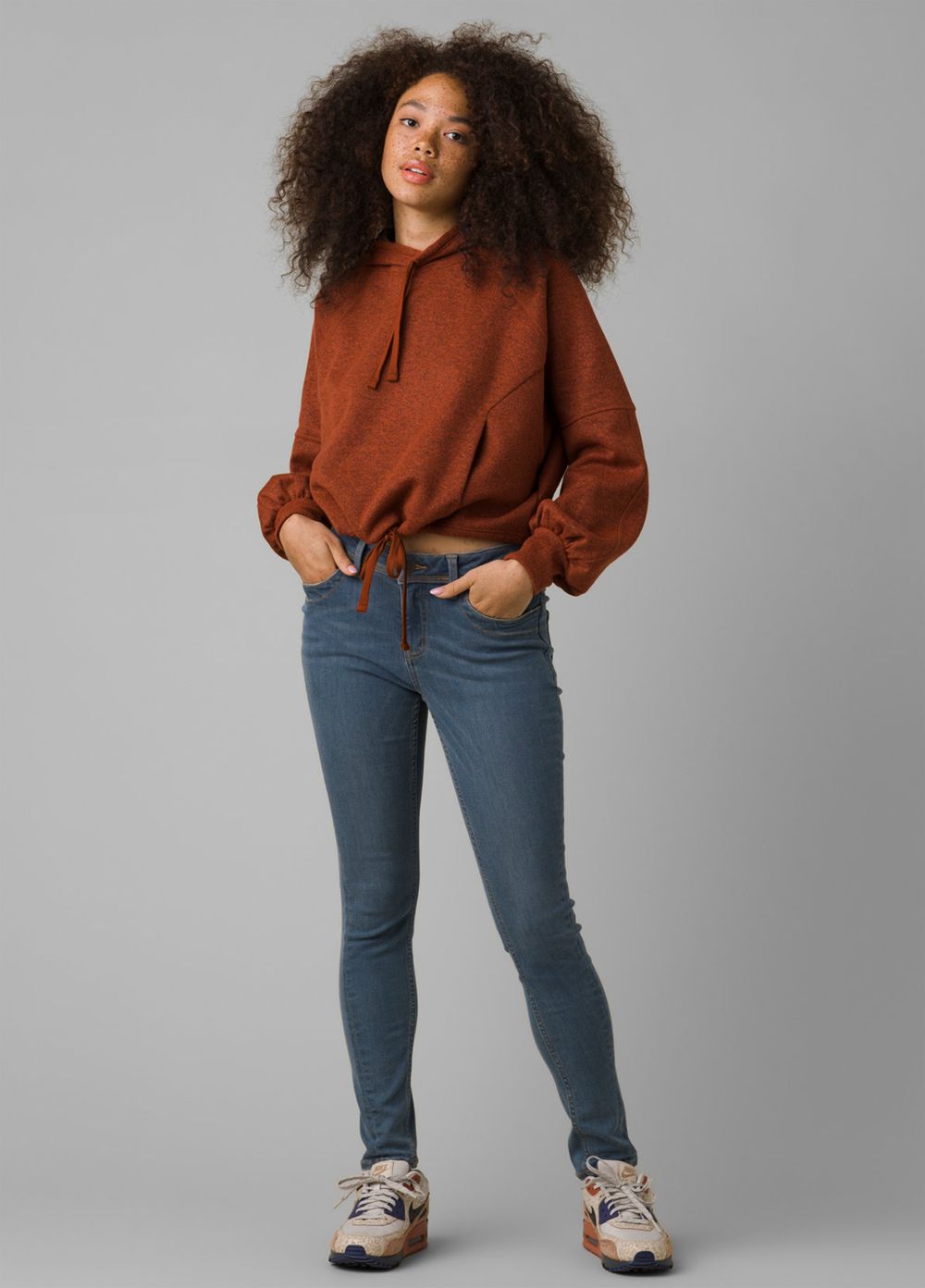 Brown Women's PrAna Ziller Sweatshirt | 96280-FVGN