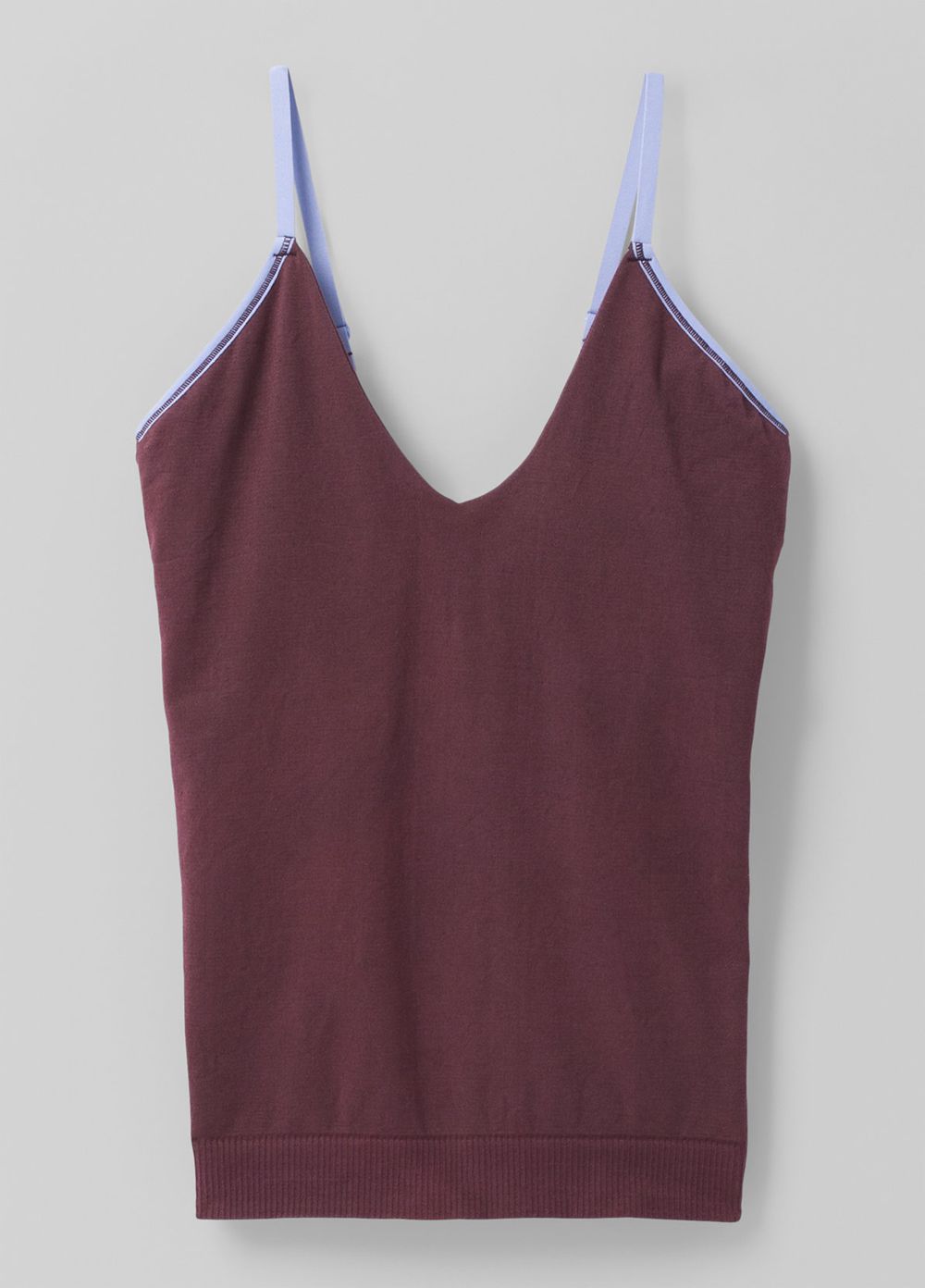 Burgundy Women's PrAna Sopra Seamless Tank Top | 17495-IYWJ