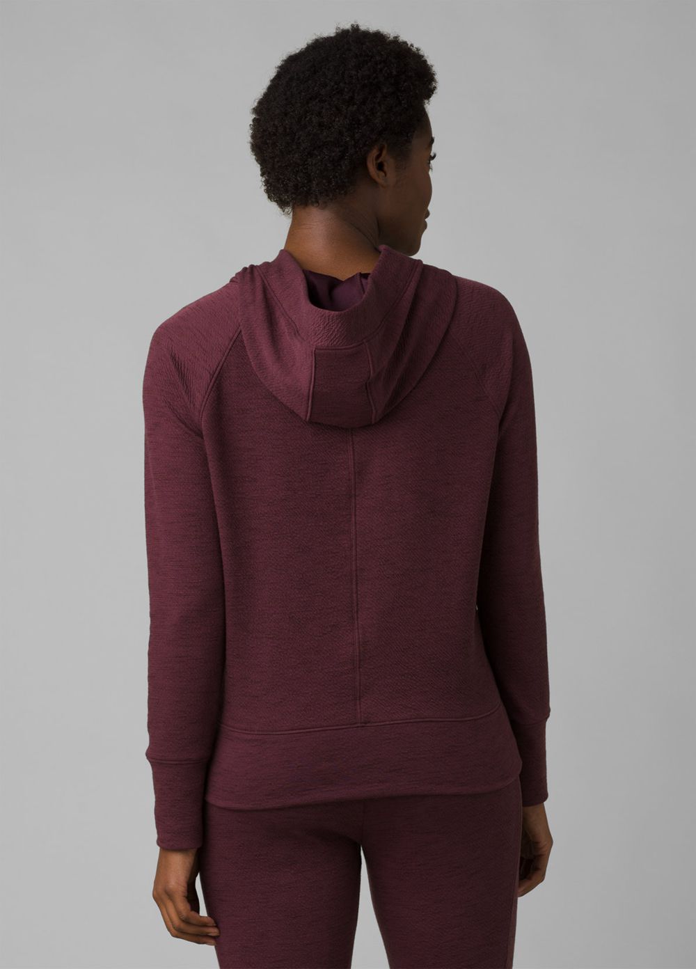 Burgundy Women's PrAna Sunrise Hoodie | 46587-LWIA