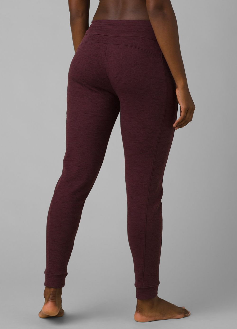 Burgundy Women's PrAna Sunrise Jogger Leggings | 15870-FXAZ