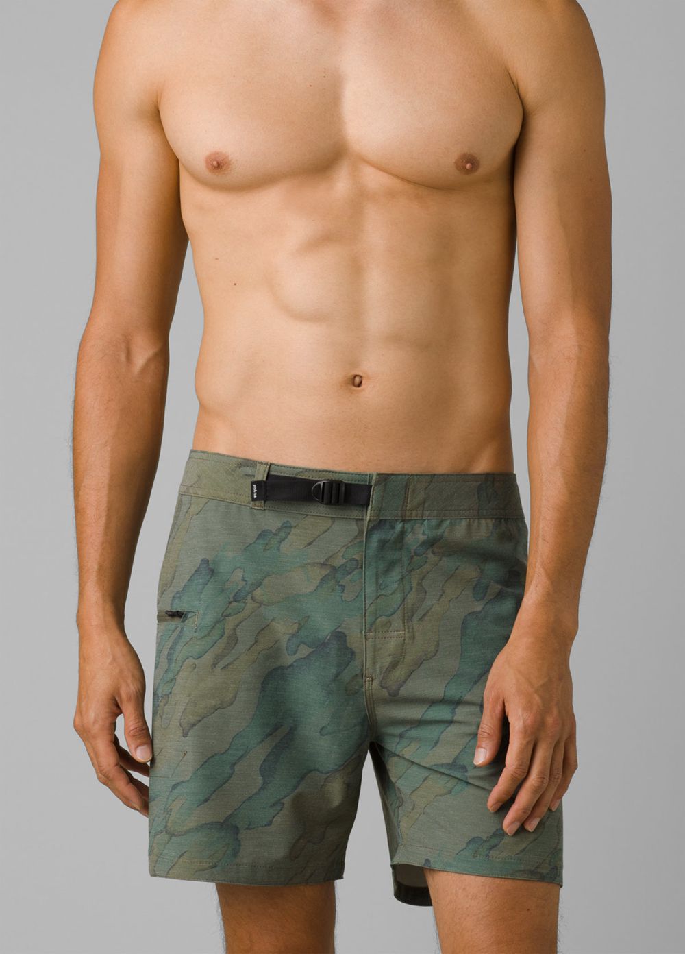 Camouflage Men\'s PrAna Rock Shock Boardshorts | 31245-VARI