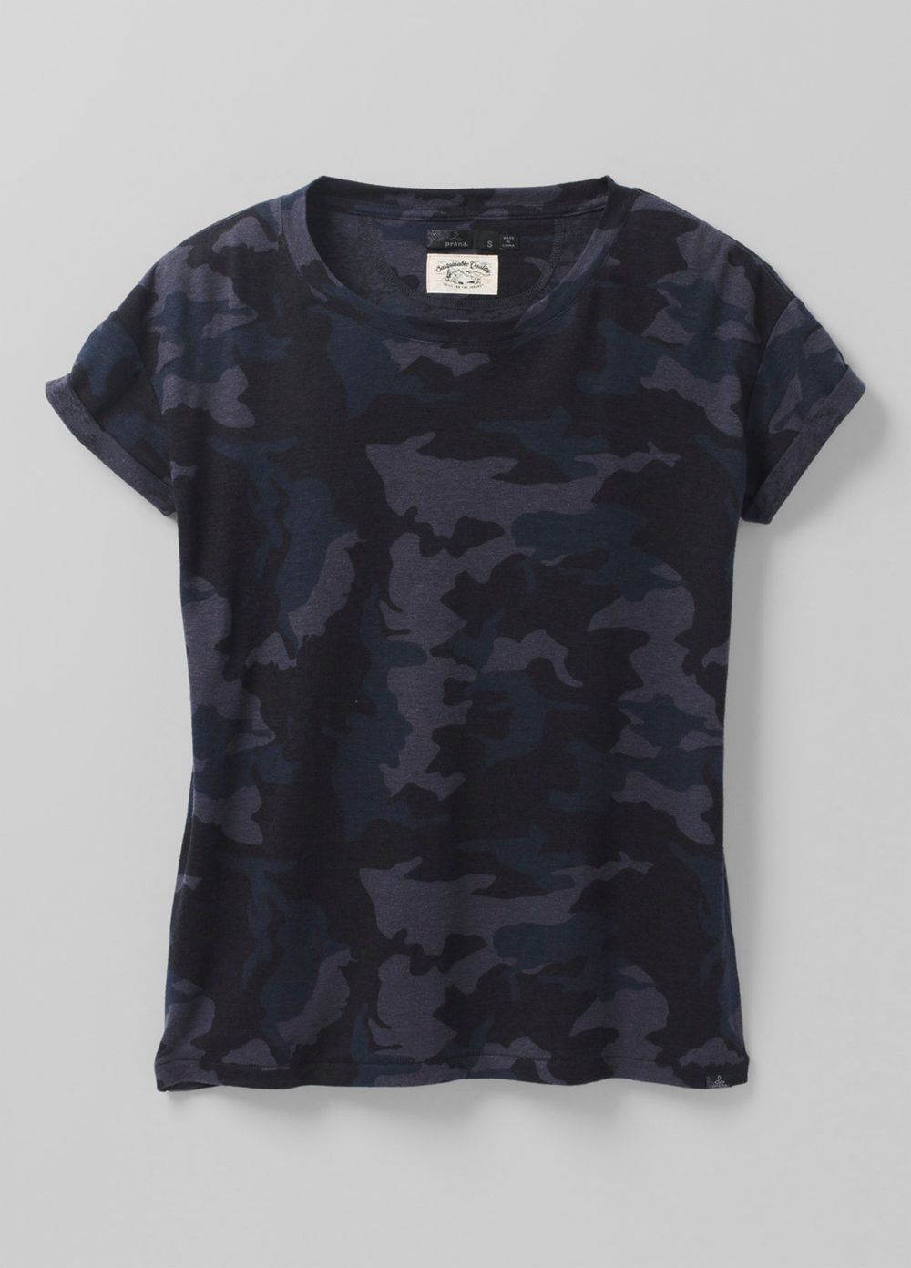 Camouflage Women's PrAna Cozy Up Plus T-Shirts | 71058-GKLU