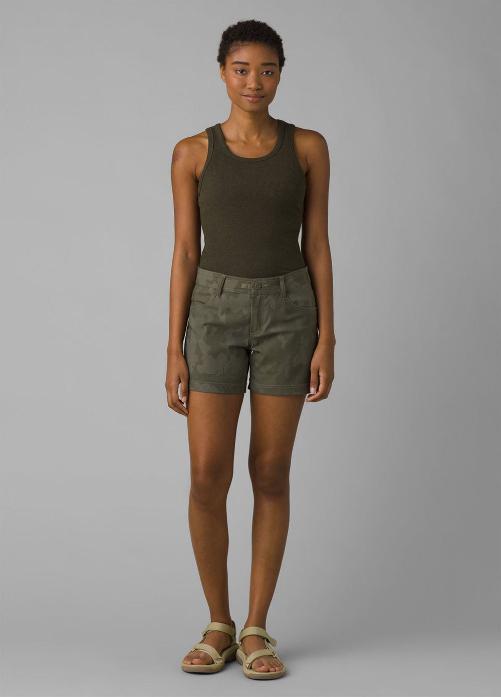 Camouflage Women's PrAna Halle II Shorts | 68395-QHDV