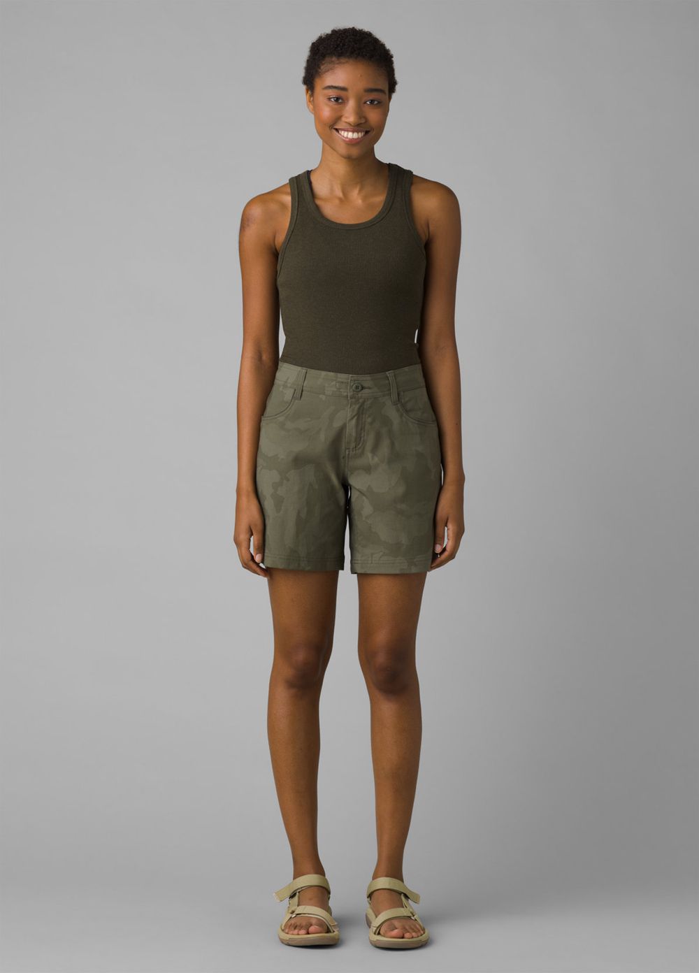 Camouflage Women's PrAna Halle II Shorts | 68395-QHDV