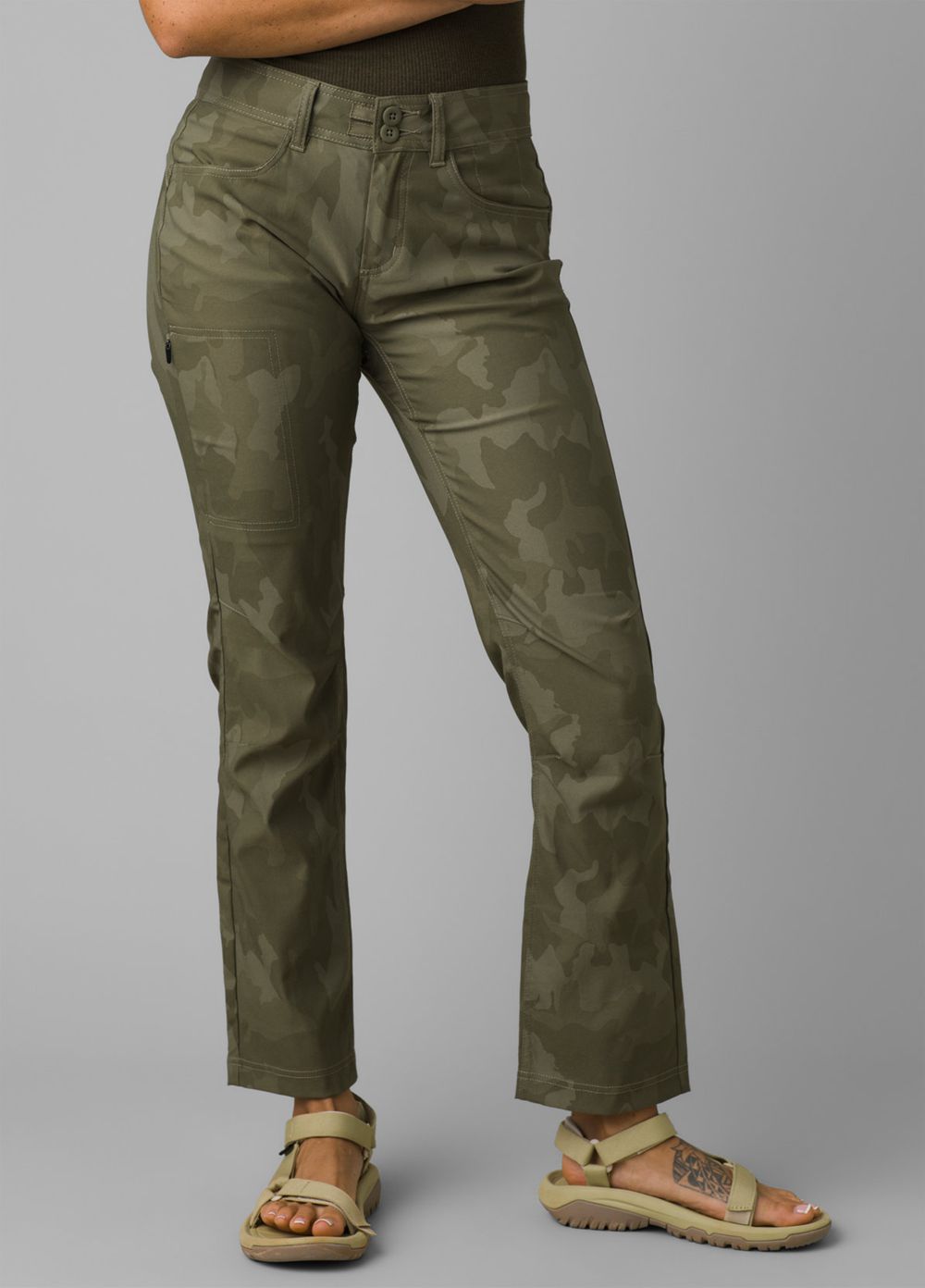 Camouflage Women\'s PrAna Halle Straight II Pants | 38749-FYSA