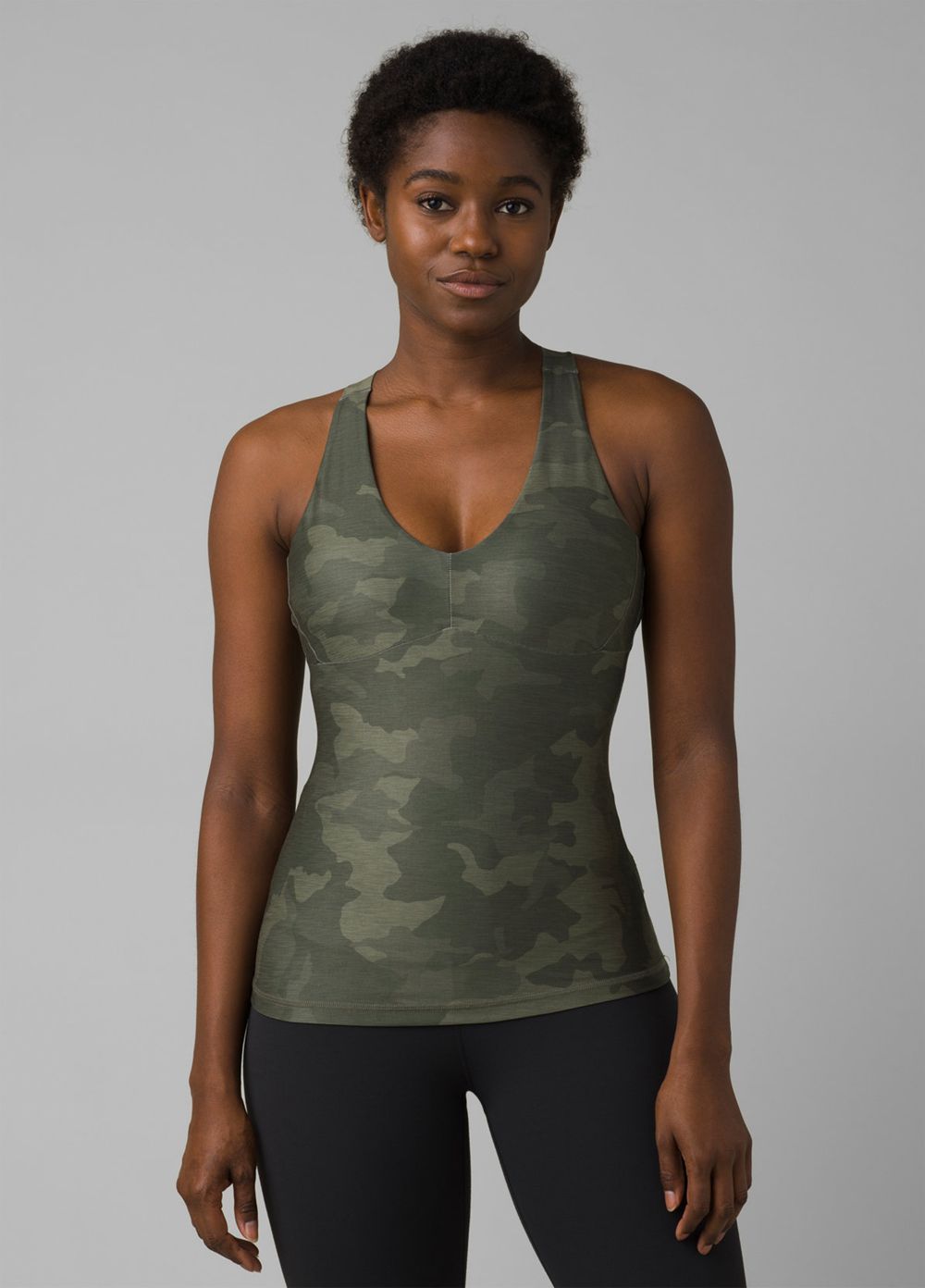 Camouflage Women\'s PrAna Layna Tank Top | 51794-GZSH