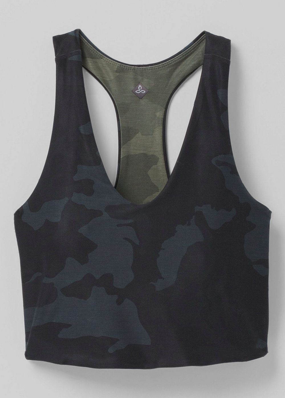 Camouflage Women's PrAna Momento Crop Bra | 21870-CHEF