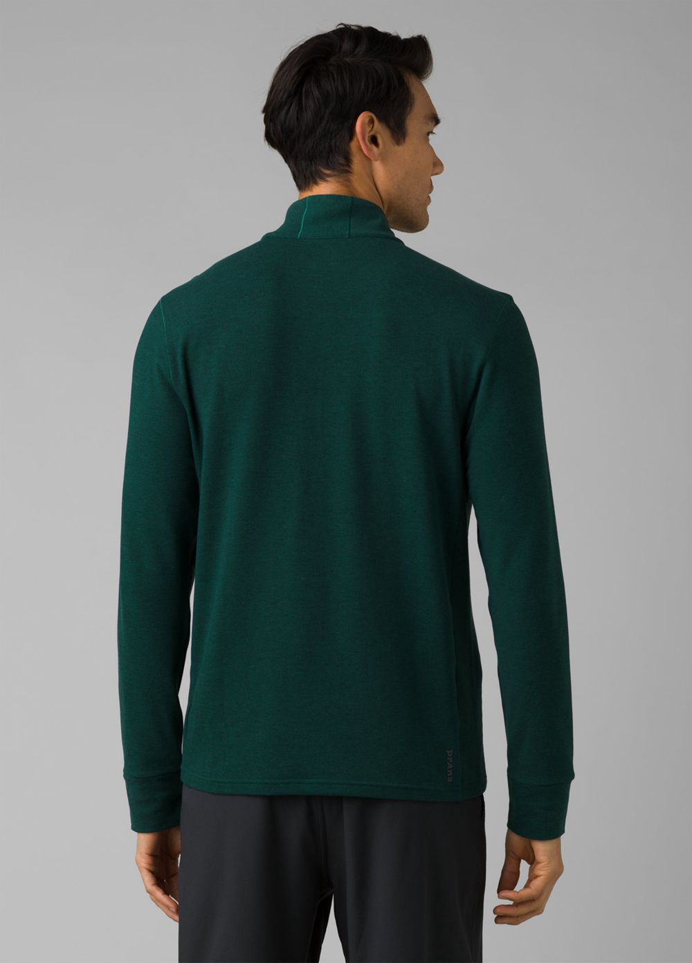 Green Men's PrAna Altitude Tracker 1/4 Zip Sweaters | 28074-CXZN