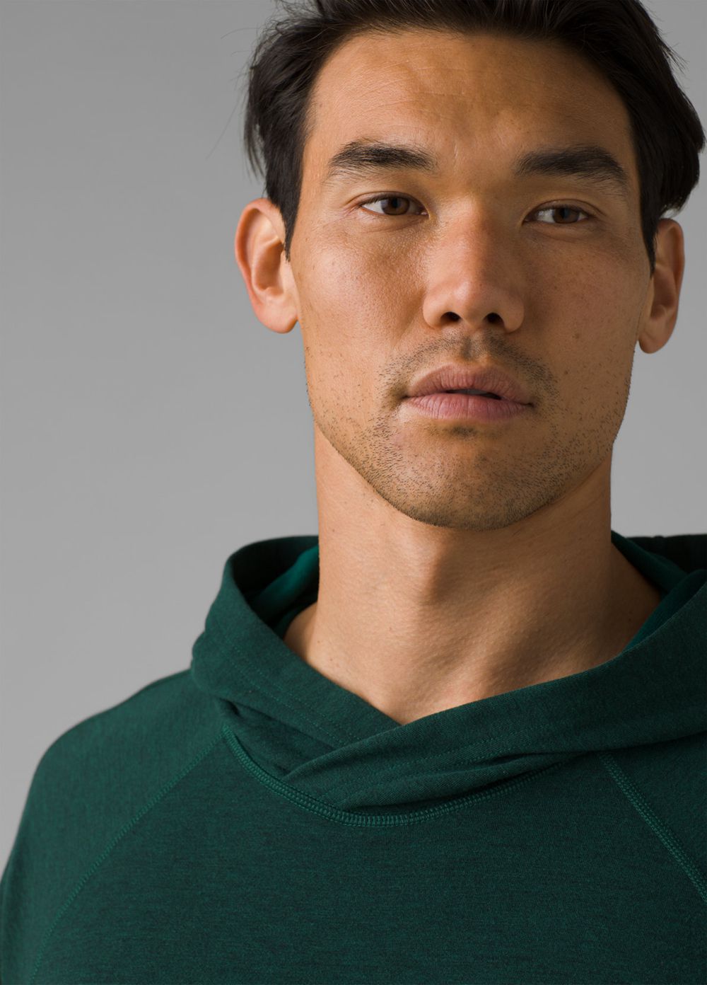 Green Men's PrAna Altitude Tracker Hoodie | 32451-IUQH