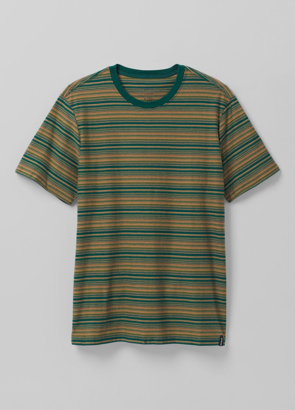 Green Men's PrAna Cooper Point Crew T-Shirts | 60259-DCSM