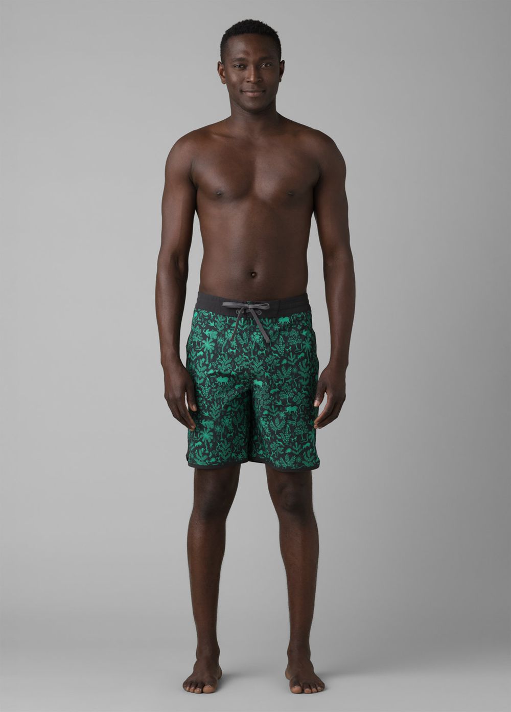 Green Men's PrAna Roots Studio Boardshorts | 10275-XMAY