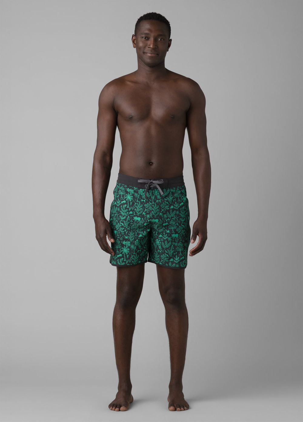 Green Men's PrAna Roots Studio Boardshorts | 10275-XMAY