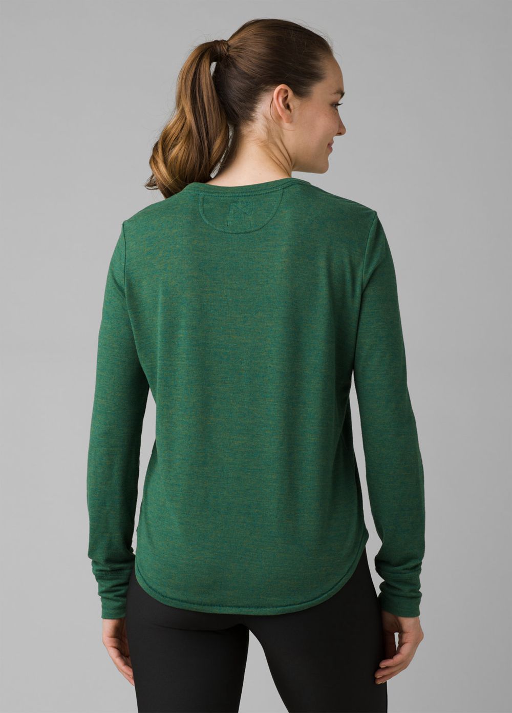 Green Women's PrAna Cozy Up Long Sleeve T-Shirts | 90368-SXUC