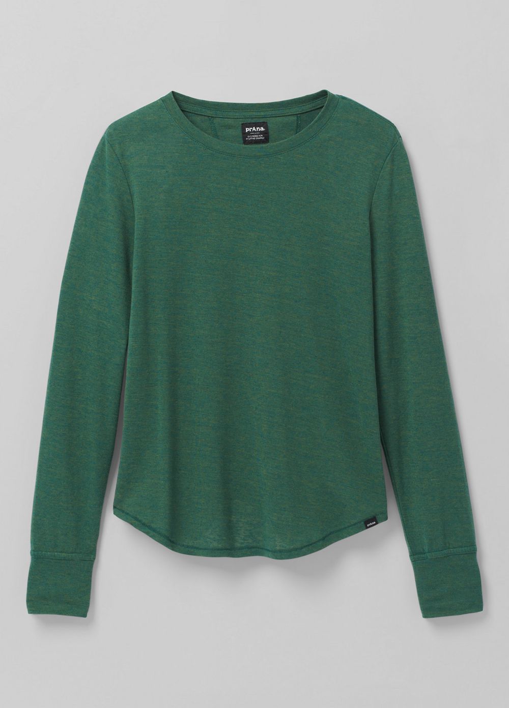 Green Women's PrAna Cozy Up Long Sleeve T-Shirts | 90368-SXUC