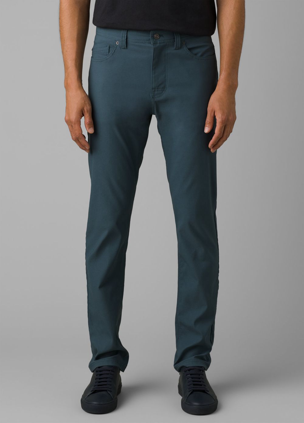 Grey Blue Men\'s PrAna Brion Slim II Pants | 24605-KHUQ