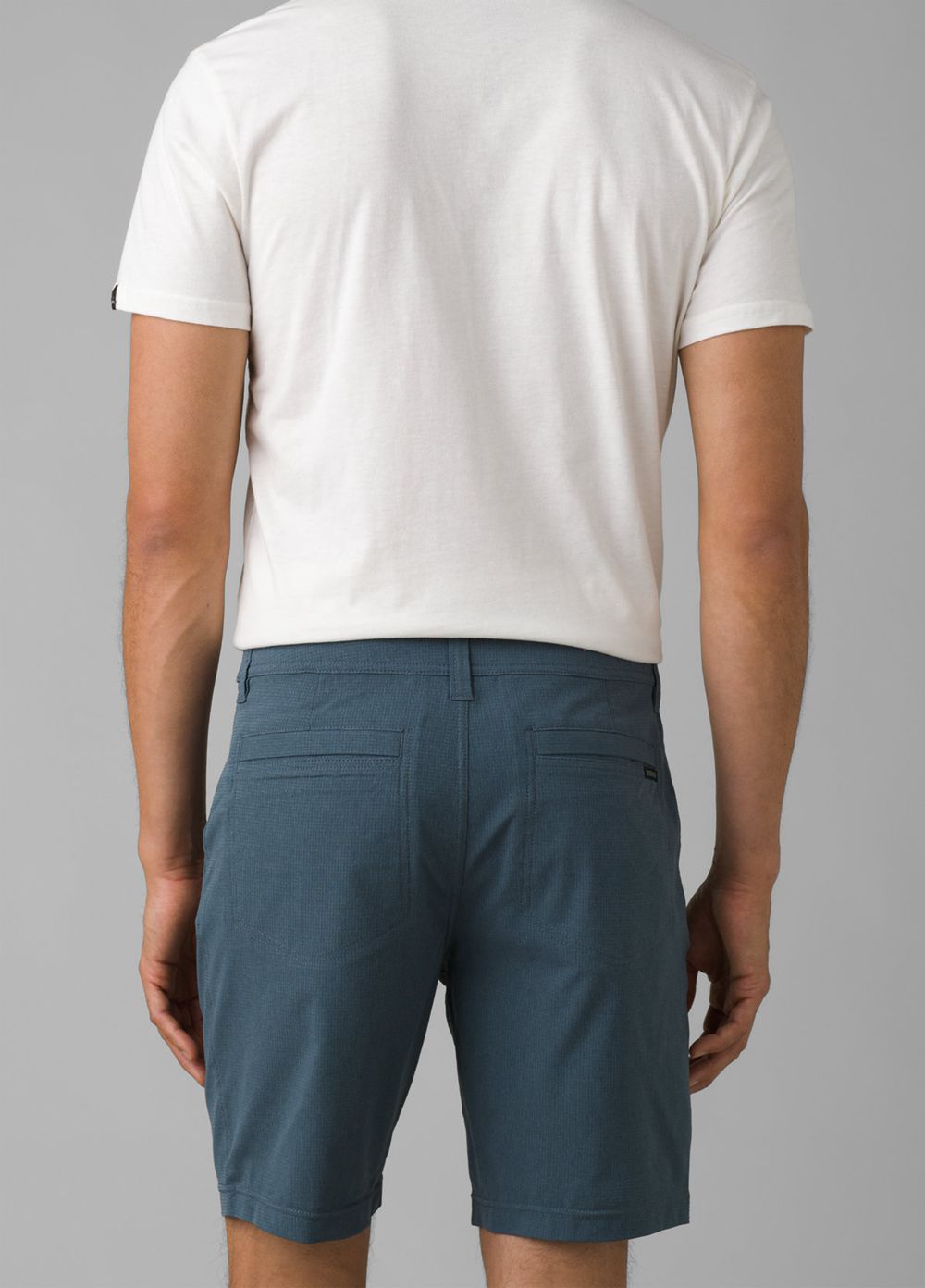 Grey Blue Men's PrAna Hybridizer Shorts | 19785-AMNK