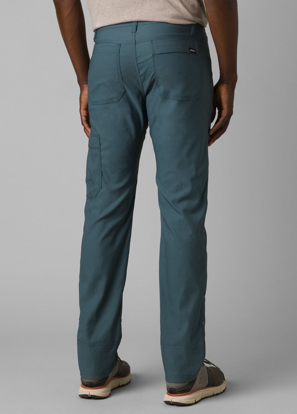 Grey Blue Men's PrAna Stretch Zion Slim II Pants | 47508-OKMP