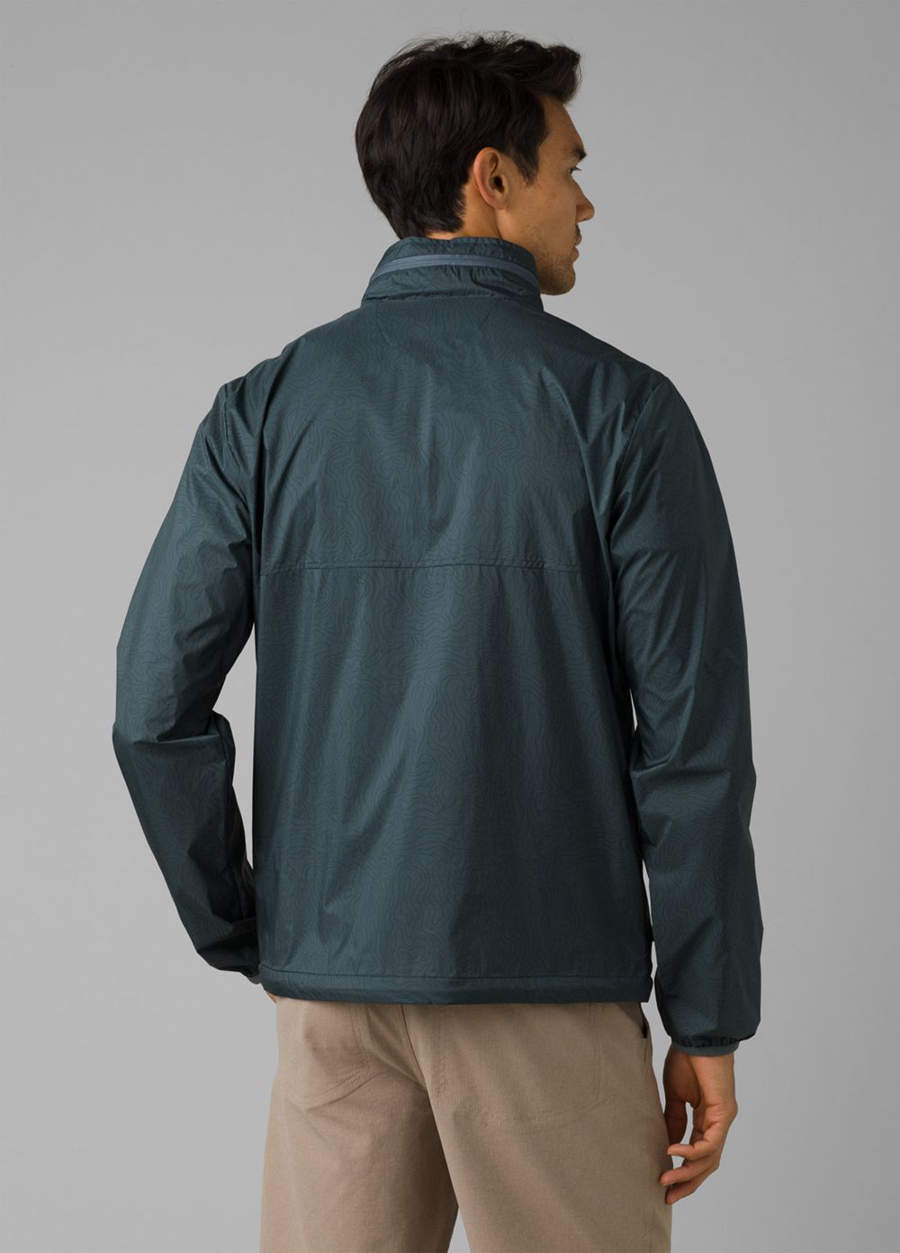 Grey Blue Men's PrAna Transit Range Jackets | 62985-LOXB