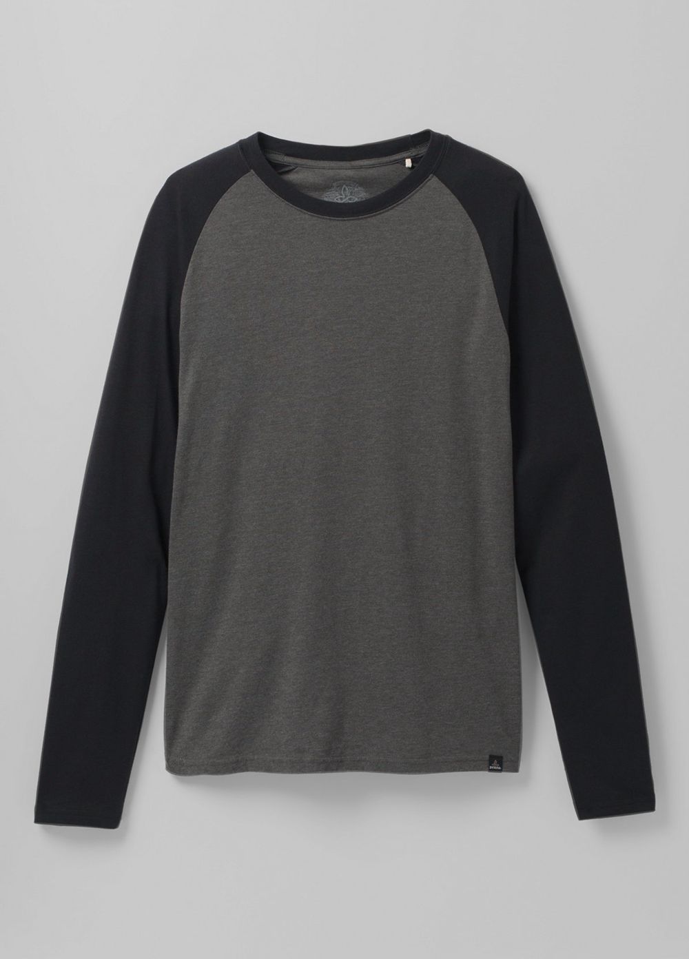 Grey Men's PrAna Baseball Raglan T-Shirts | 57903-VRTL