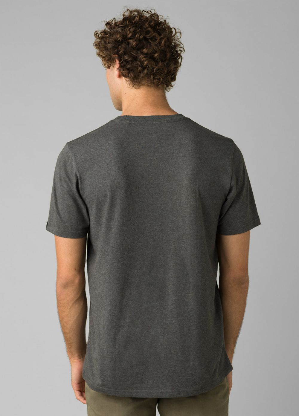 Grey Men's PrAna Bear Squeeze Journeyman T-Shirts | 38065-JIVO