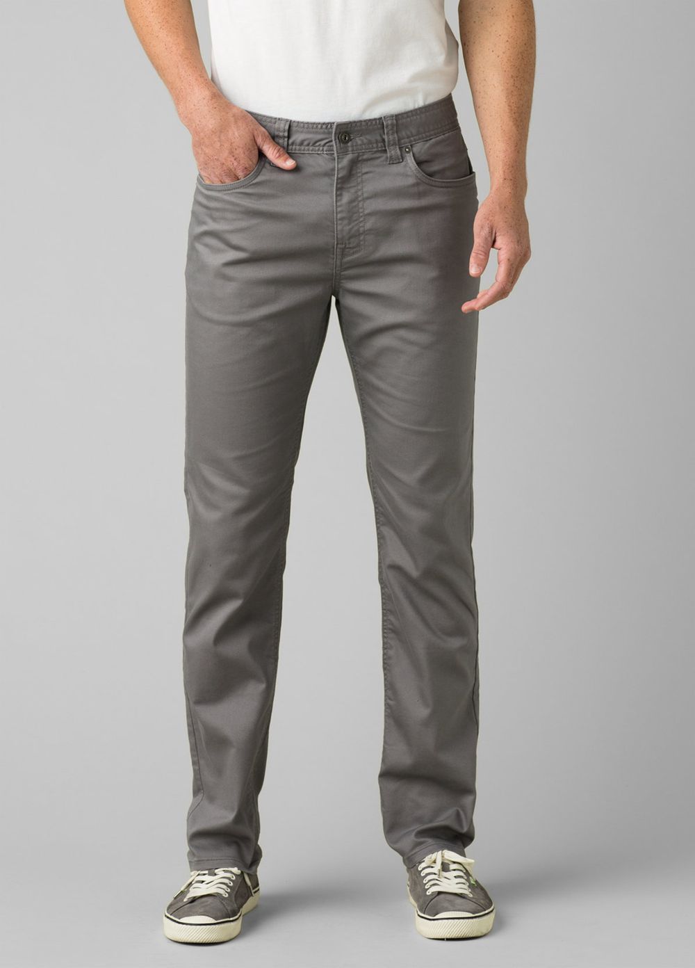 Grey Men\'s PrAna Bridger Jeans | 39642-MISX