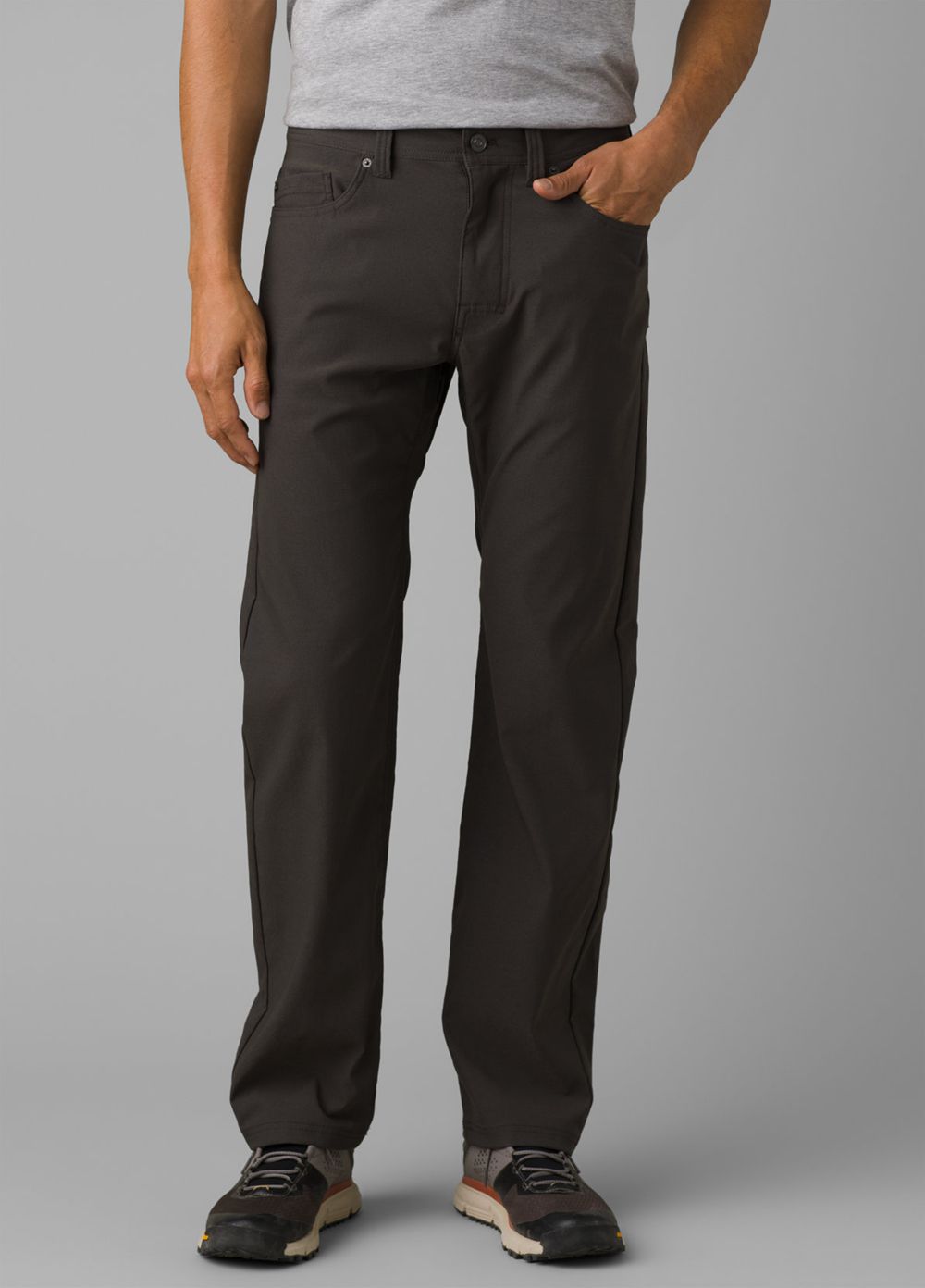 Grey Men\'s PrAna Brion II Pants | 51894-KCJT