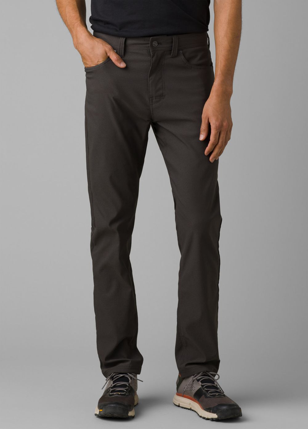 Grey Men\'s PrAna Brion Slim II Pants | 48960-DUMK