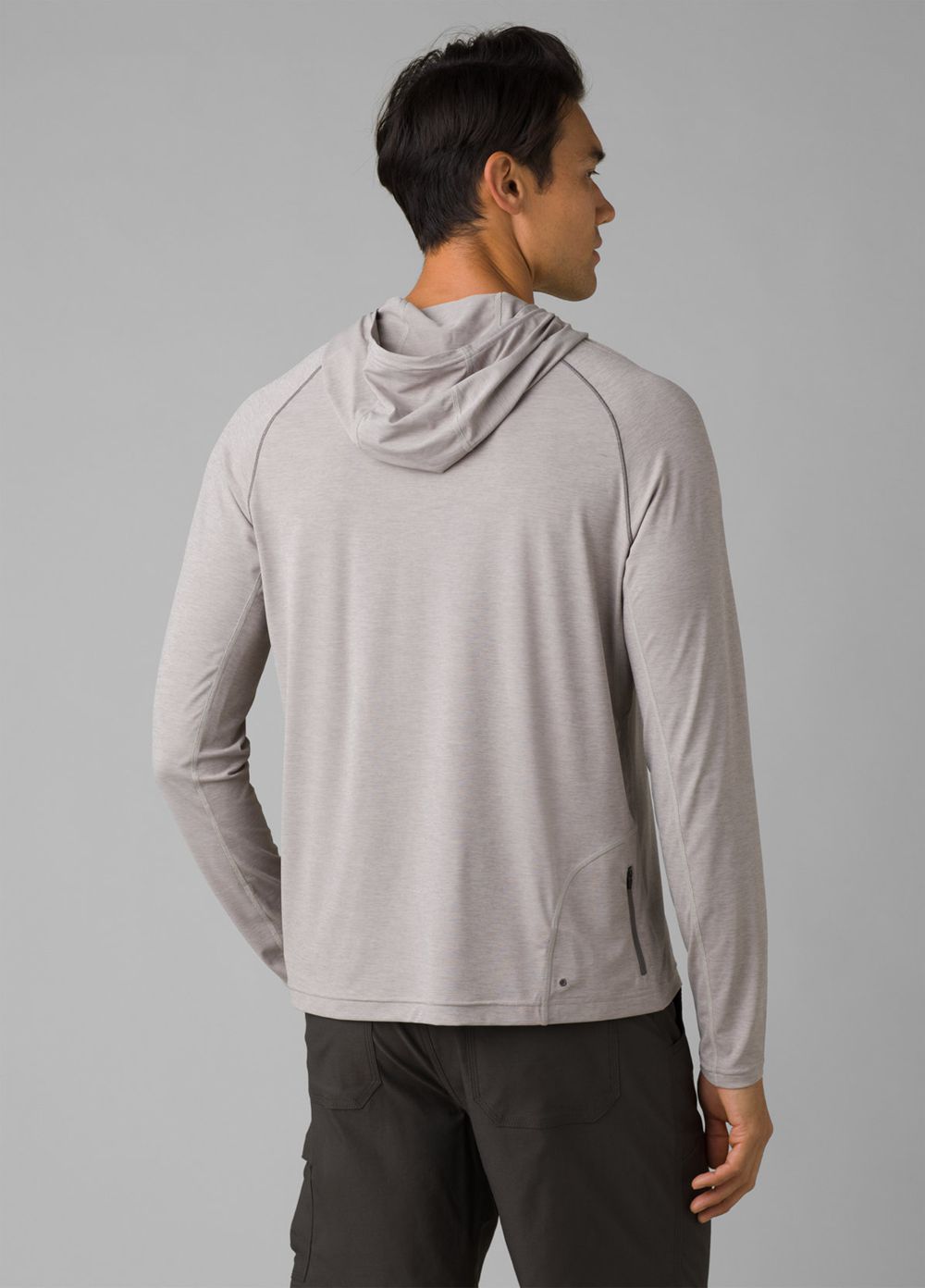 Grey Men's PrAna Calder Hoodie | 87342-JFVL