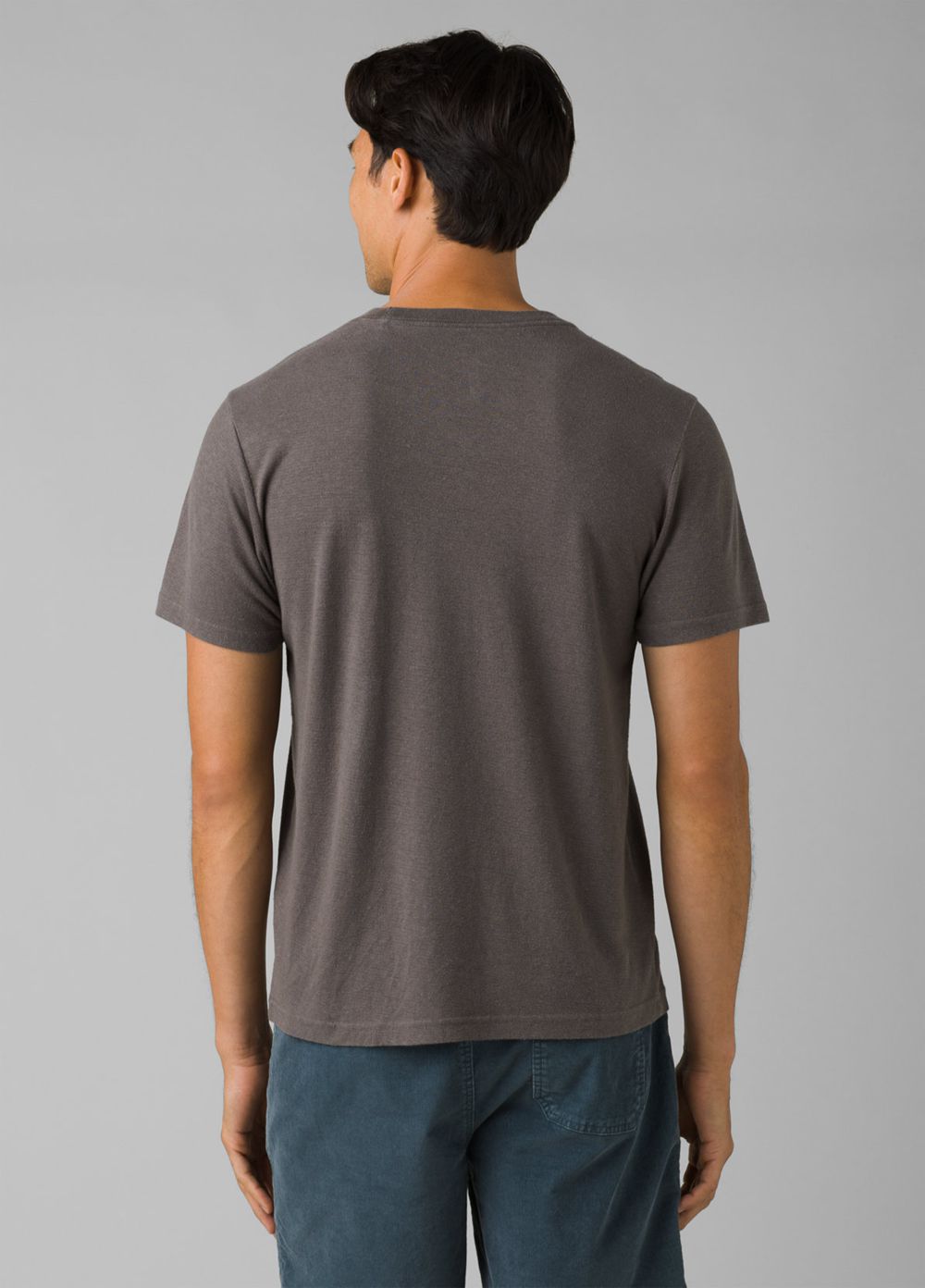 Grey Men's PrAna Cardiff Short Sleeve Pocket T-Shirts | 63812-SDGZ