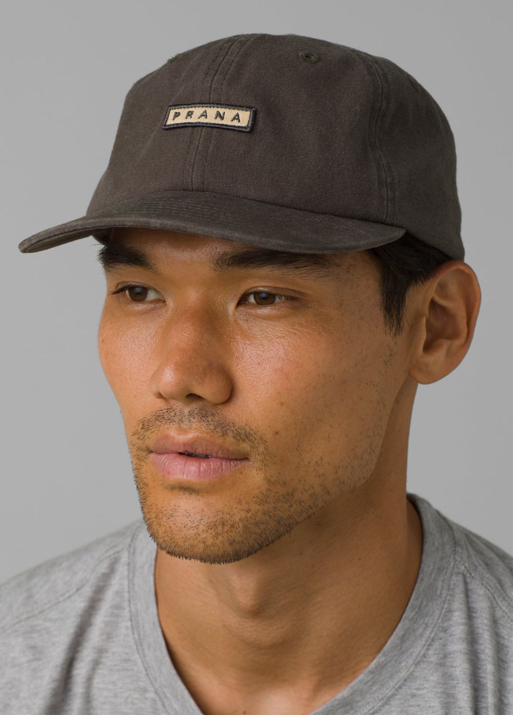 Grey Men's PrAna Craneway Patch Hats | 64517-YGTK