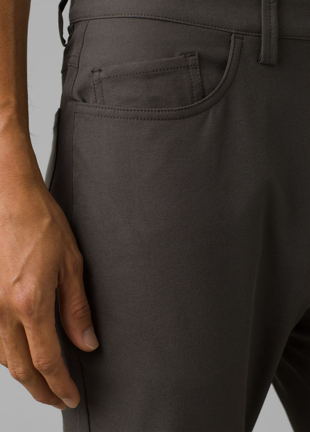 Grey Men's PrAna Decoder Pants | 18735-ILOV