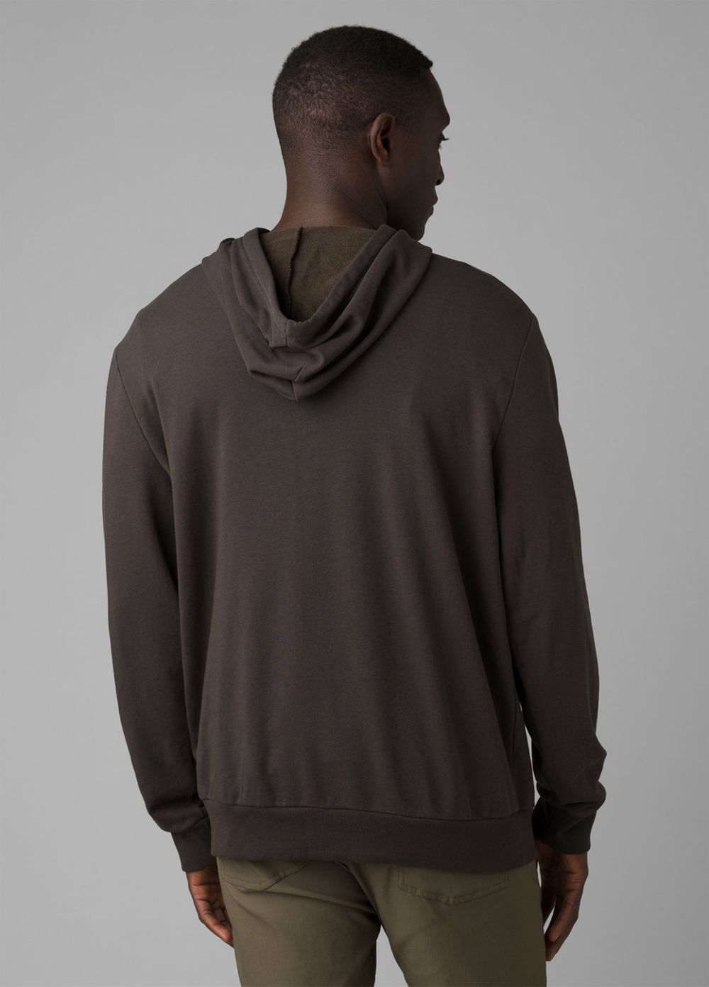 Grey Men's PrAna Journeyman Hoodie | 50641-WHOF