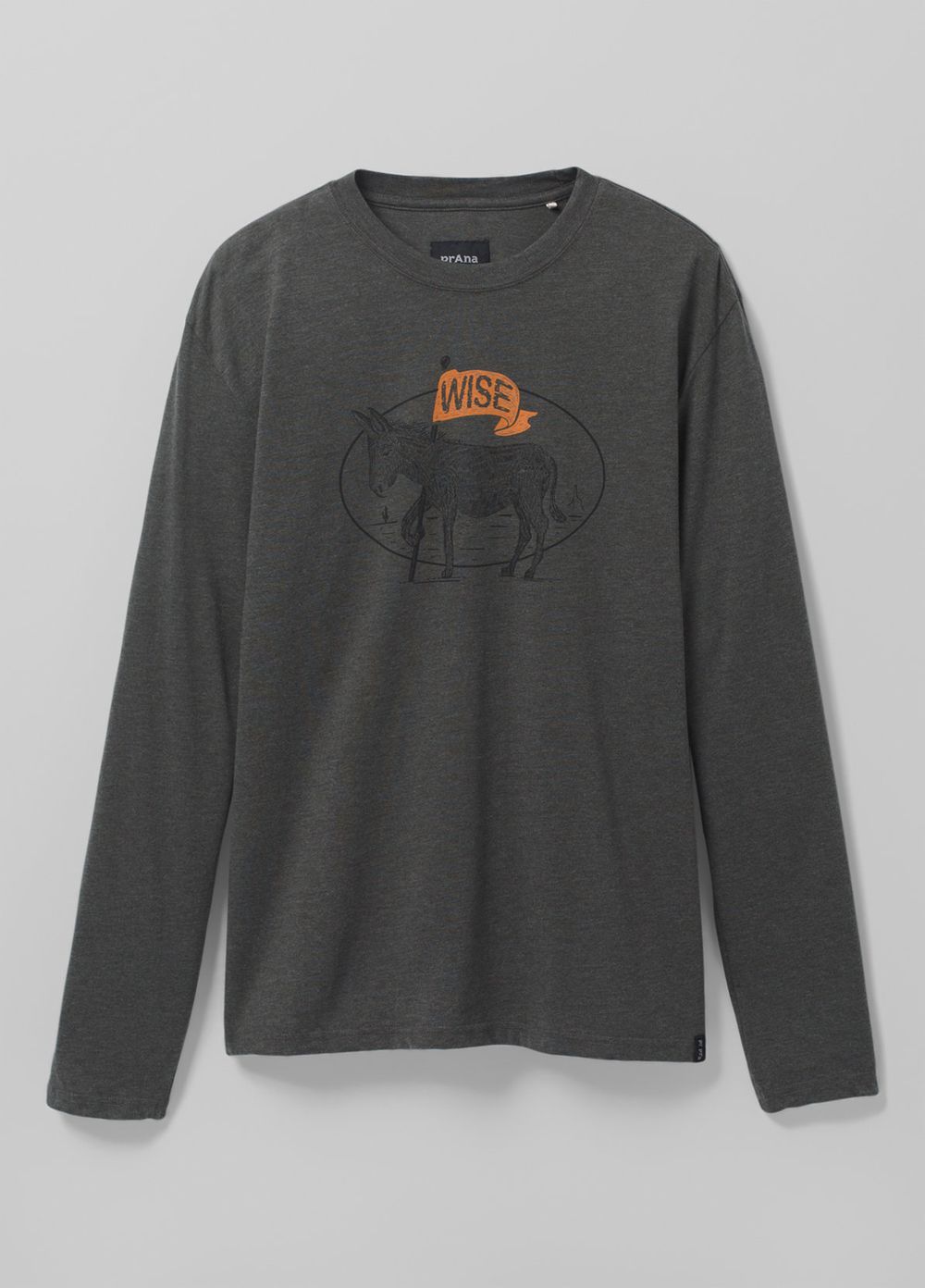 Grey Men's PrAna Journeyman Long Sleeve T-Shirts | 78130-MERP