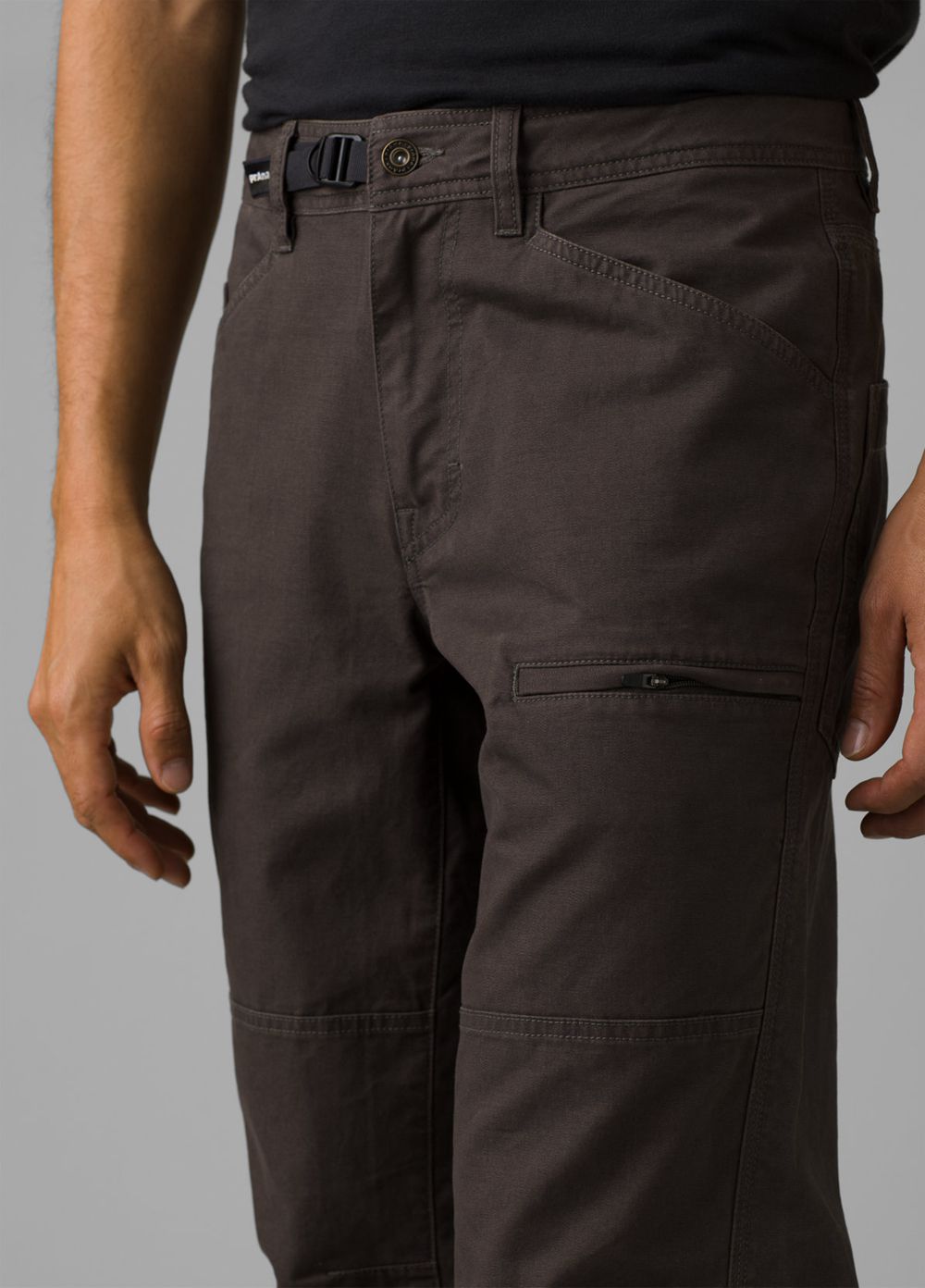 Grey Men's PrAna Kragg Pants | 09721-NYTI