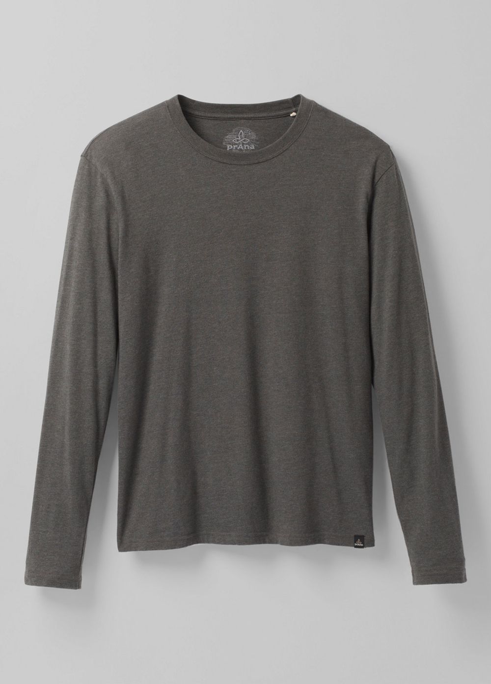 Grey Men's PrAna Long Sleeve T-Shirts | 65890-ENKX